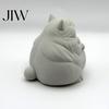 Handmade Craft Supplies for Adults Fat Cat Figurine, Cute Lazy Desk Car Decor with Solid Base, Desktop Decorations Office Mini Calming Statue Office,