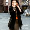 Winter new fur coat women's imitation mink hair medium and long fashion hooded imitation mink coat