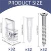 Fresh 32Pack Mirror Holder Clips,Clear Plastic Mirror Clip,Frameless Mirror Mounting Hardware,Mirror Holders For Wall Mounting