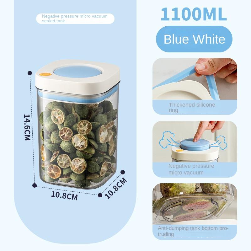 Press the Vacuum Sealed Jar Food-grade Storage Box Kitchen Storage Jar Coffee Beans and Whole Grains Storage Jar