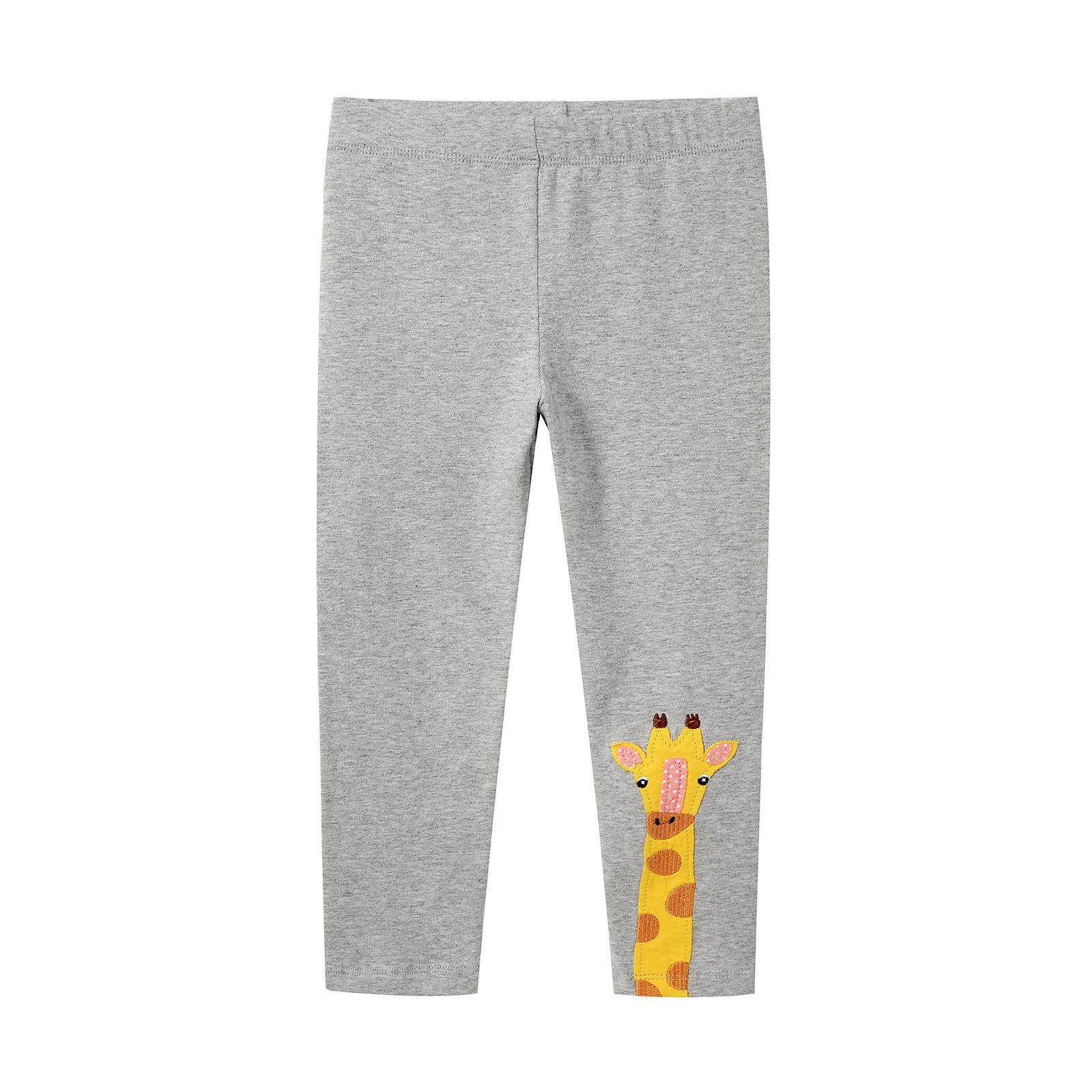2025 Spring/Autumn European & American Girls Knit Cotton Leggings 4T (Height 95-100 cm)