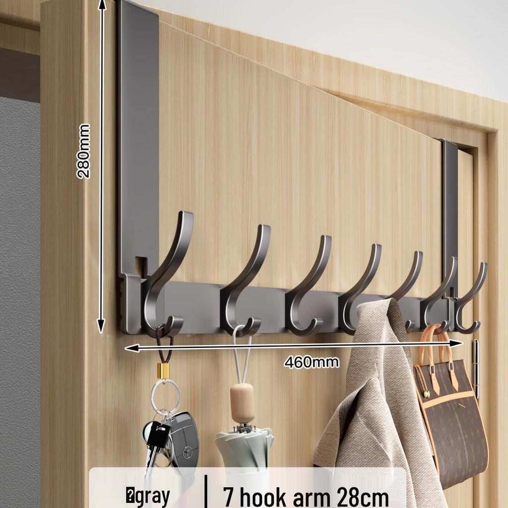 Over-the-Door No-Drill Coat Rack & Clothes Hook