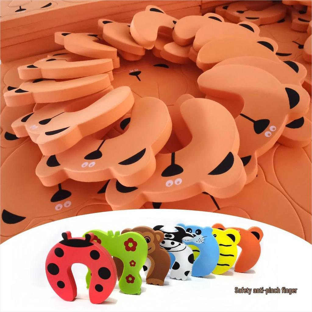 Children's Safety Cartoon Animal Door Stopper – Cow & Tiger Designs