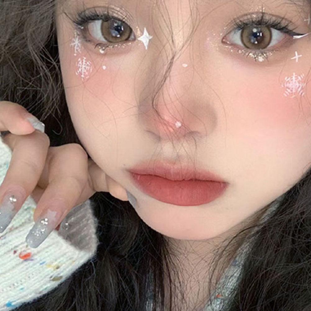 2025 Świąteczne Naklejki Płatki Śniegu Makijaż Twarzy Oczu Motyl Nowe Naklejki Naklejki Rok Cekiny Q2Y2