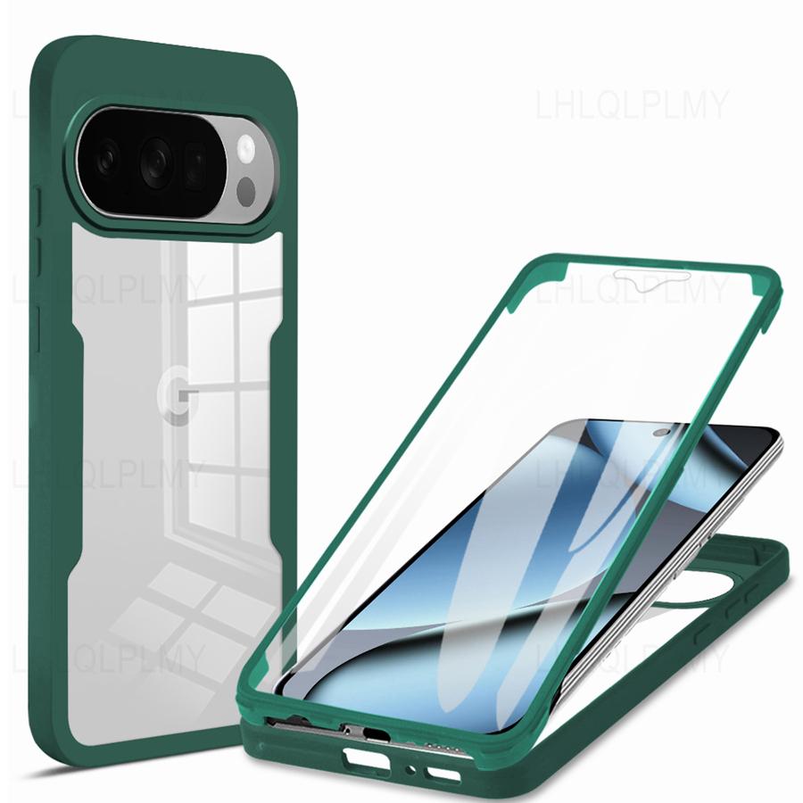 Front + Back Protect ShockProof Case For Google Pixel 9 10 Pro XL 10A 6A 360 Degrees Cover Pixel9 Pixel10