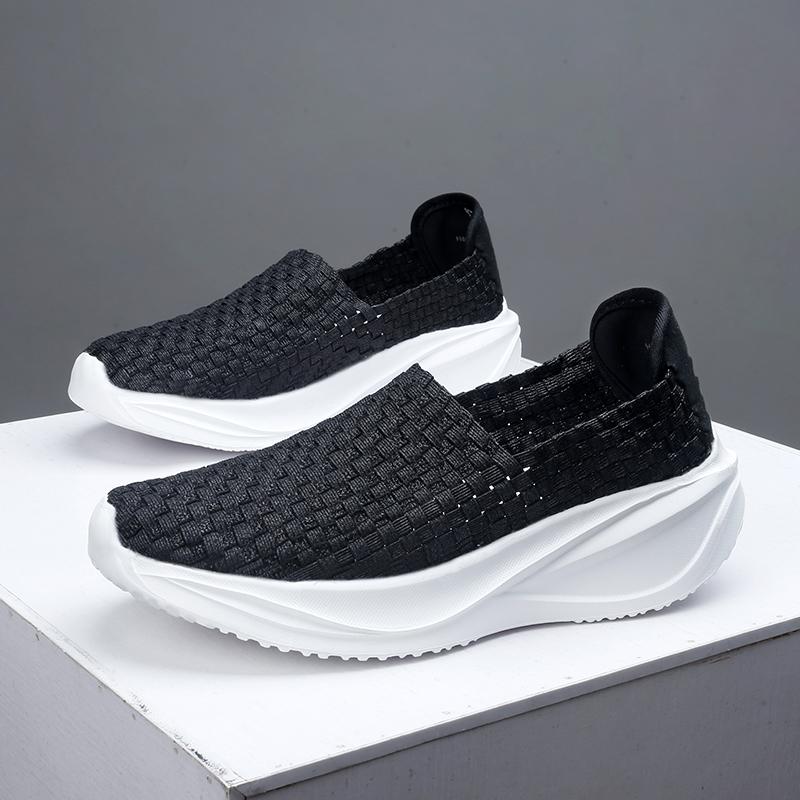 Summer Women Sneakers Casual Plus Size Flats Loafers Soft Elevator Beach Walking Sports Shoes Lightweight Slip On
