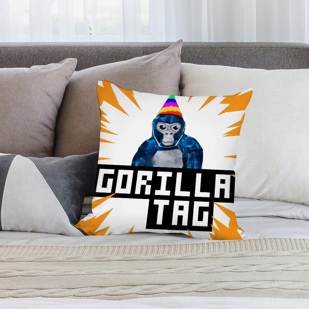 Cool G-Gorilla Tag Pillow Case Short Plush Pillow Covers Sofa Decorative Gift Home Double-sided Printing Cushion Cover