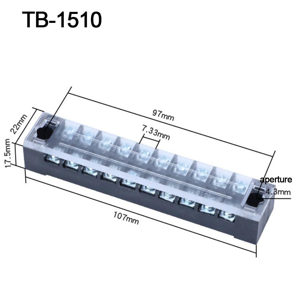 With Screws Strip Block Terminal Dual Row Cable Connector Electric Connector Strip  Electrical
