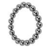 10mm Round Terahertz Beads Bracelet Energy Stone Elastic Flexible Stylish Stretch Bracelet for Men Women