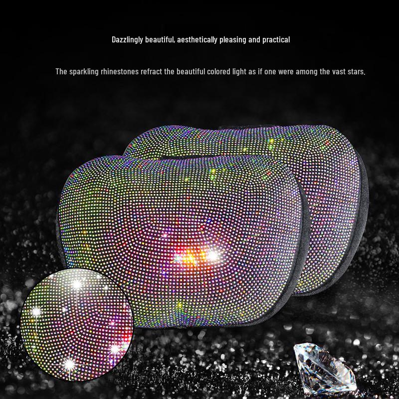 Rhinestone Car Neck Support Pillow - Maybach S-Class Style