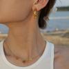  Stainless Steel Metal Flower Stud Earrings Rust Proof 18K Gold PVD Plated Prevent Allergy Trendy Attractive Jewelry Accesso