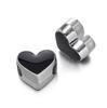 5 pezzi/Lotto Perline CCB Colorate a Forma di Cuore con Foro Grande Distanziatori Perline Sfuse per Braccialetti Collane Accessori per la Creazione di Gioielli