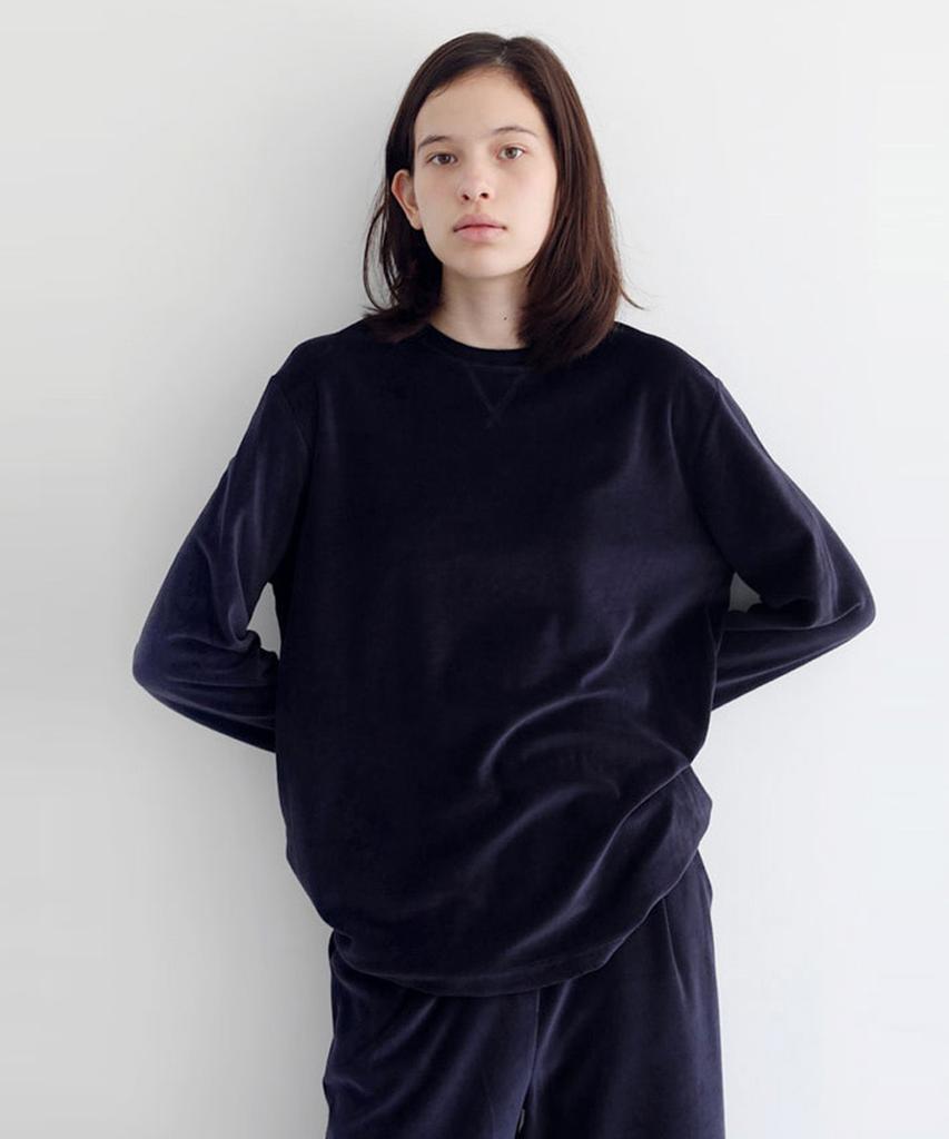 Peulmo Velour Long Sleeve Top [Ivory]