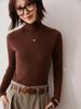 Women's Pure Cashmere High Neck Ribbed Pullover Sweater