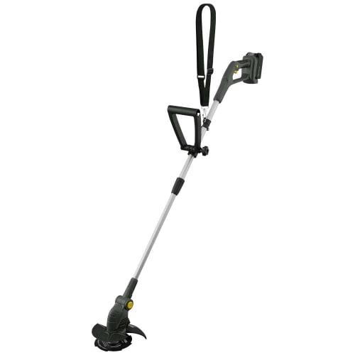 

Iris Ohyama Lawn Mower, Rechargeable Grass Trimmer, Metal Blade, Metal Cutting Blade, Nylon Cutting Blade [Shaped to Prevent Kickback] Comes with Safe
