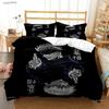 Carton Anime Jujutsu Kaisen 4 Season Bedding Set Print With Pillowcase Bed Duvet Cover Soft Single Double Queen Super King Size