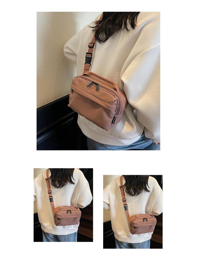 Women's Lightweight Nylon Crossbody Bag - Compact Casual Handbag for Commuting & Going Out