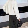 Women's 2025 Autumn/Winter Single-Breasted Woolen Short Loose Coat Jacket
