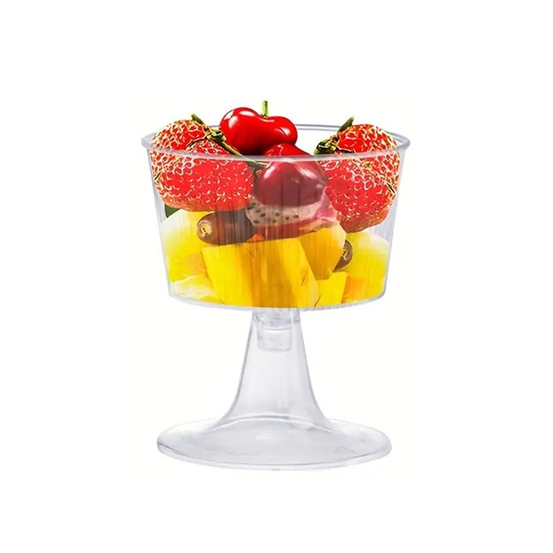 

10 шт. одноразовых пластиковых стаканчиков для десерта, стаканчиков для мороженого, маленьких стаканчиков для вина, идеально подходящих для фруктового мороженого, пудинга, украшения свадебной вечеринки