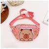 Crossbody Printed Capybara Chest Bag Children Cartoon Outdoor Leisure Waist Pack