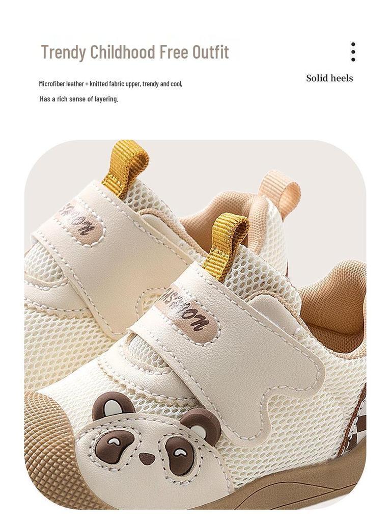 Spring 2026 Toddler Soft Sole Non-Slip Breathable Cartoon Mesh Shoes for Boys & Girls