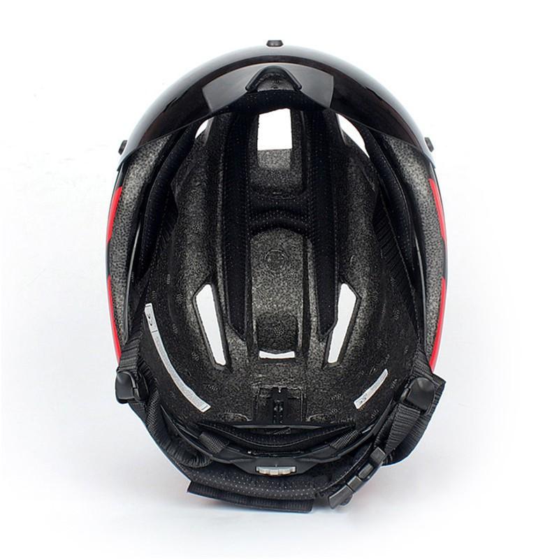YUMAJ Aero Leichter Fahrradhelm Rennrad Fahren Halbschalen-Design CE CPSC Zertifiziert Schwarz Rot M/L