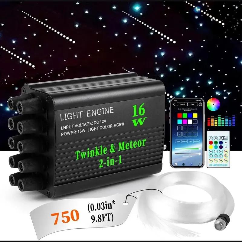 Starry Sky Roof LED Ambient Light RGB APP Control USB Car Interior Ceiling Atmosphere Lamp Universal for Sedan SUV Truck Decor