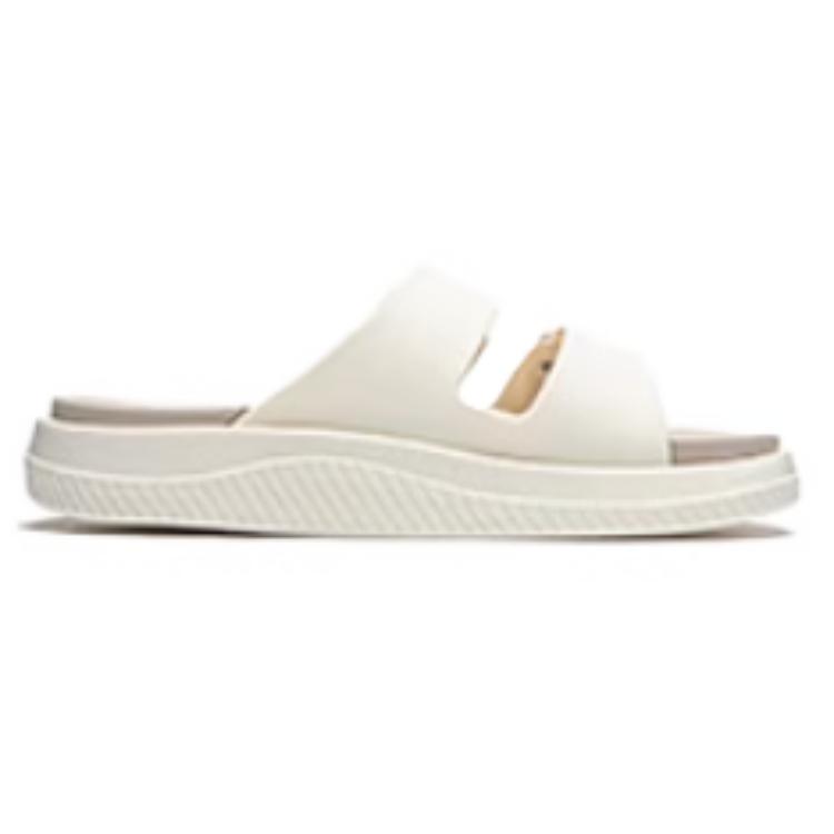 Li-Ning Casual Comfortable Non-Slip Wear-Resistant Slide Sandals Men Footwear Off-White Gray AGAU011-2