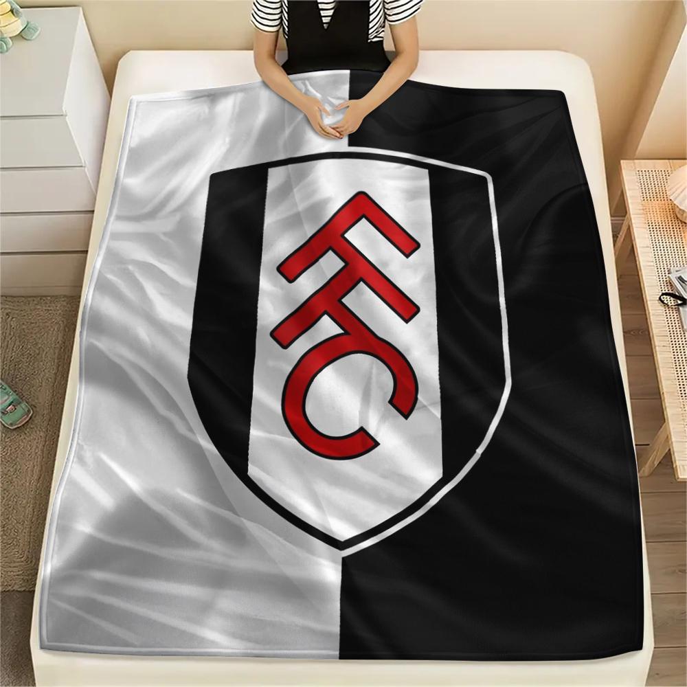 Fulham FC Pattern Flannel Blanket, High Quality Comfortable for All Seasons, Home Decor, Warmth and Comfort, Perfect for Gifts.