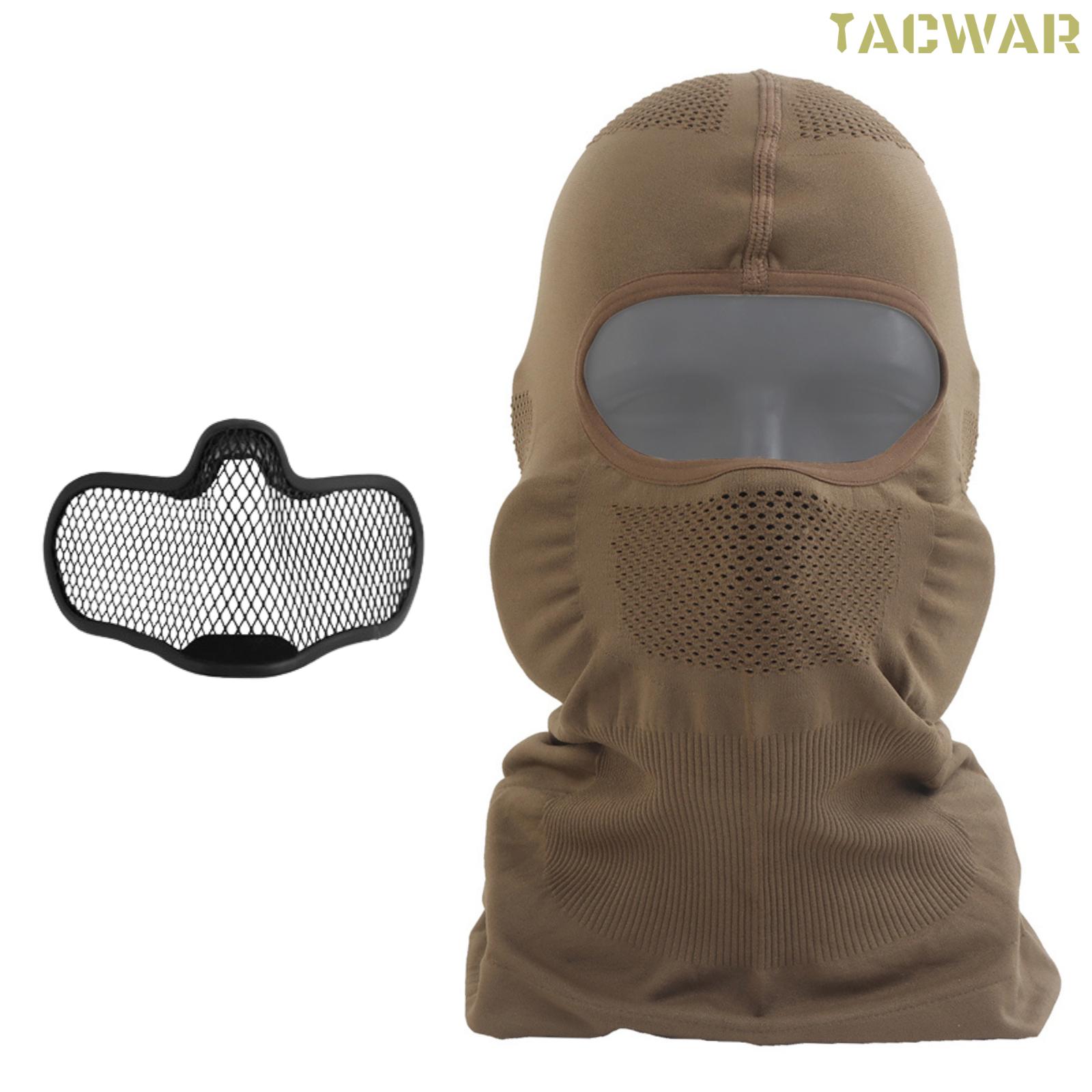 Airsoft Balaklava Galvassegas ar Tērauda Acs