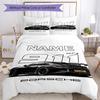 3pcs Custom Name Racing Bedding Set Duvet Cover Closure Includes 1 Duvet Cover & 2 Pillowcases, Soft and Comfortable for All Seasons.
