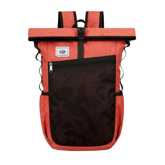 

Outdoor Foldable Backpack Oxford Cloth Waterproof Adjustable Padded Straps Large Capacity Teenage Casual Schoolbag Bookbag Travel Camping Daypack KTY красно-оранжевый
