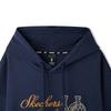 Skechers Hooded Long Sleeve Pullover Comfortable Trendy Simple Sweatshirt Unisex sweatshirt Navy-Blue L126U006-00DU