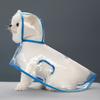 New Raincoat Pet Transparent Outgoing Raincoat Thickened Windproof and Waterproof Large, Medium, and Small Dog Clothes Plastic F