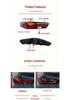 Compatible with 2020-2025 Honda City Dragon Scale Style LED Tail Light Assembly with Flowing Turn Signals.