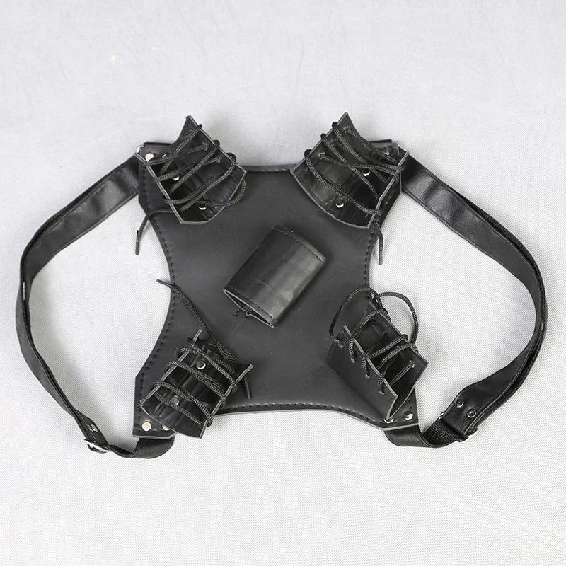 Double Katana Backpack Belt Holster Sword Anime Medieval Demon Cosplay Prop Samurai Sabre Waist Real Japanese Katana Holder Toy