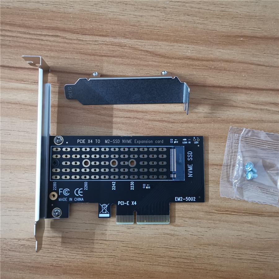 M Key M.2 NVMe SSD to PCI-e 3.0 x4 Adapter Converter Card NVMe to PCIe Adapter
