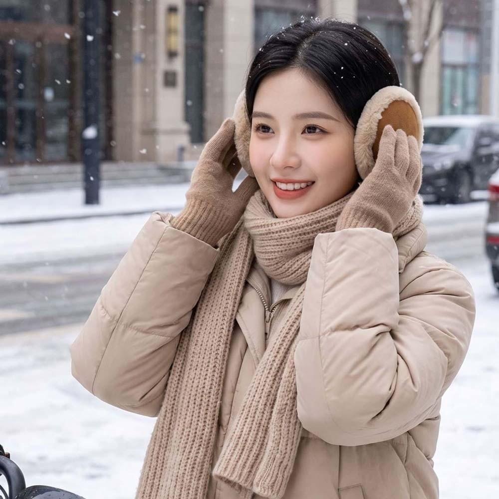 Thickened Ear Warmers Windproof Foldable Headbands Winter Earmuffs Daily Commuting