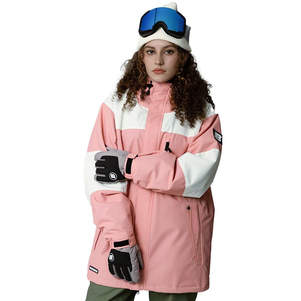 BOARDEE Snowboard Jacket Size L Women's (BD24IFOT41W) (White, White)