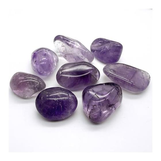 Tsukushi Science Amethyst Extra Large Tumbled Natural Stone Extra Large Amethyst Quartz Made in Brazil 2-3cm 100g Power Stone Healing Stone