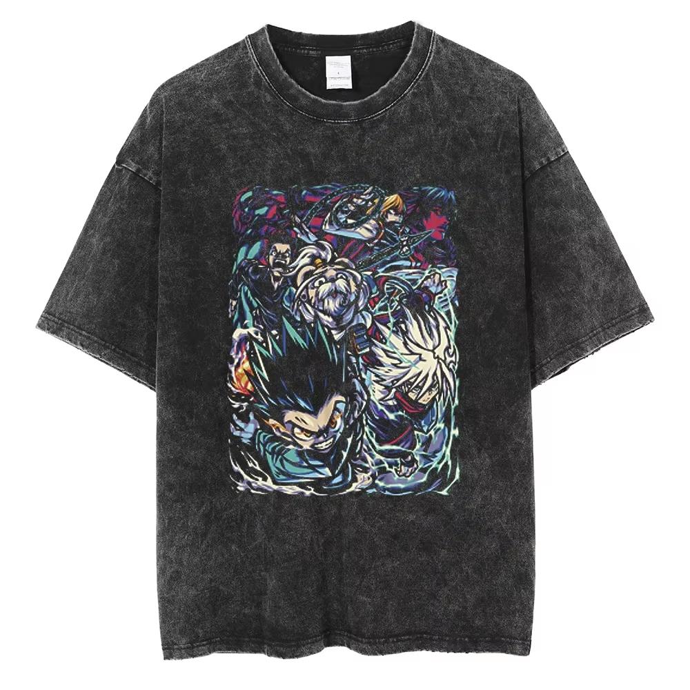2026 Hot Sale Anime HUNTER×HUNTER T-shirt Y2K Men Women Casual Retro T Shirt Hip Hop Streetwear Oversized T-shirt