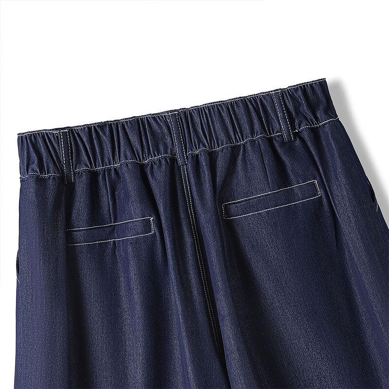 Women's Washed High-Waist Loose Denim Shorts