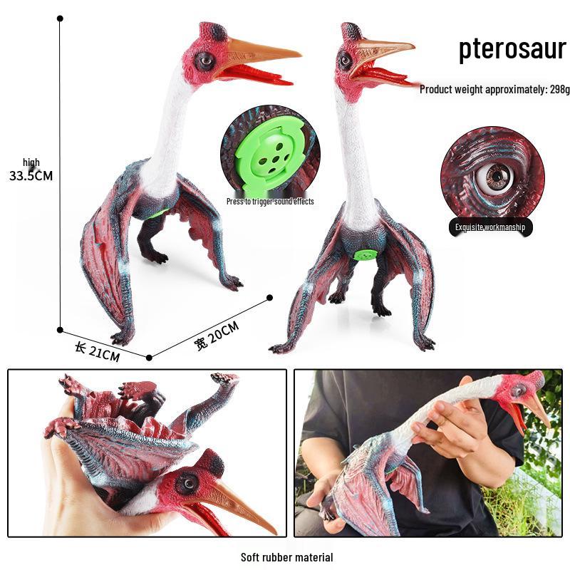 Cognitive Simulation Dinosaur Toy - Large Soft Rubber Styracosaurus Ornament
