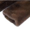 Dark Brown Faux Fur Long Coat - 2024 Winter Collection: Plush, Warm, and Thickened.