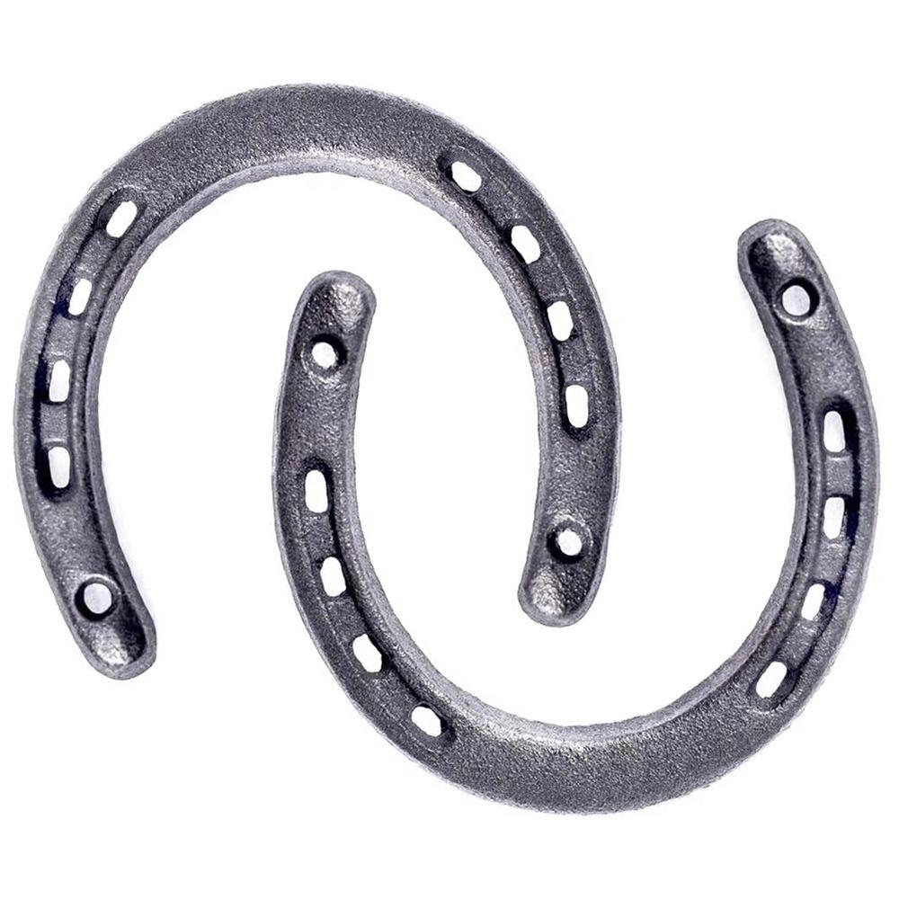 New 1Pcs Durable Cast Iron Horseshoe Decoration Unique Design Rustic Style Home Ornament Vintage Wall Hanging Wall Sculpture