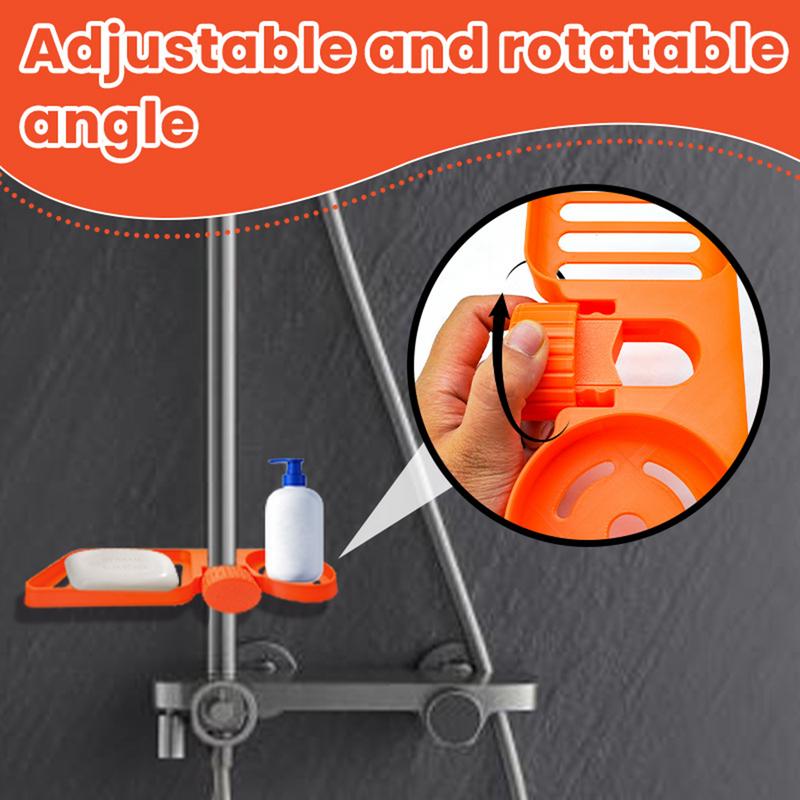 Shower Organizer Shower Shelf Organizer Rack No Drill Space-Saving Stable Basket For Conditioner Shampoo Home Storage