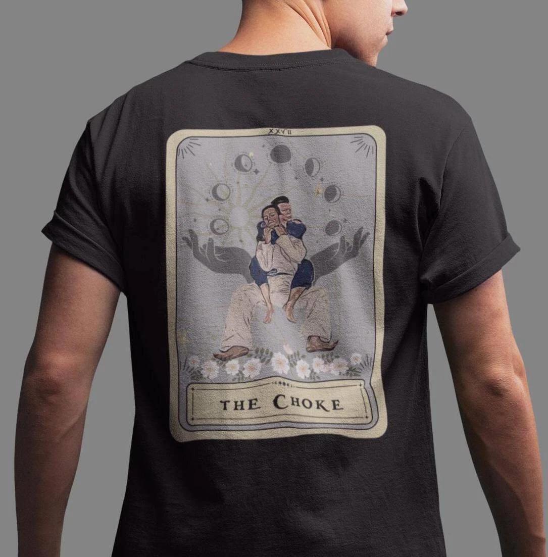 Brazilian Jiu Jitsu Shirt - Naked Choke Tarot Card MMA BJJ Gift S