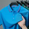 Men's Casual Solid Color Short Sleeved Polo Shirt Summer Fashionable Comfortable Versatile