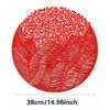Creative Round Table Mat PVC Bronzing Decorative Leaf Pattern Thermal Insulation Mat Multi-color Table Mat