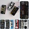 Cassette Vintage Boombox Tape Transparent Phone Case for Motorola Moto G7 G8 G9 G84 G85 G73 G24 G15 Z2 Play Power Plus